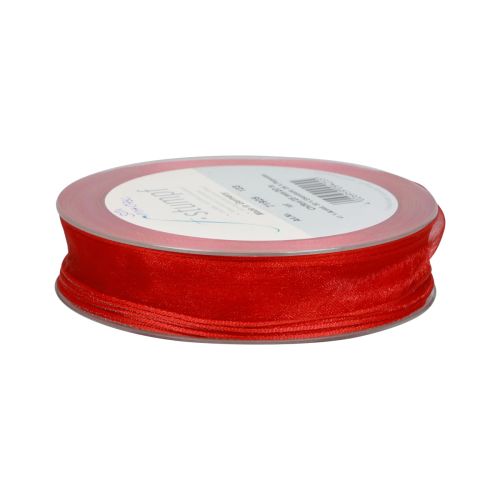 Artikel Chiffon bånd organza bånd dekorative bånd organza rød 15mm 20m