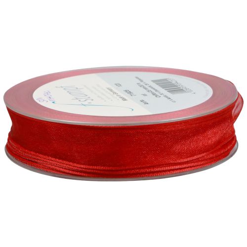 Artikel Chiffon bånd organza bånd dekorative bånd organza rød 25mm 20m