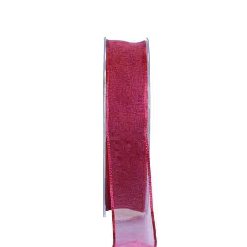 Floristik24 Chiffon bånd organza bånd dekorativt bånd organza lilla 15mm 20m