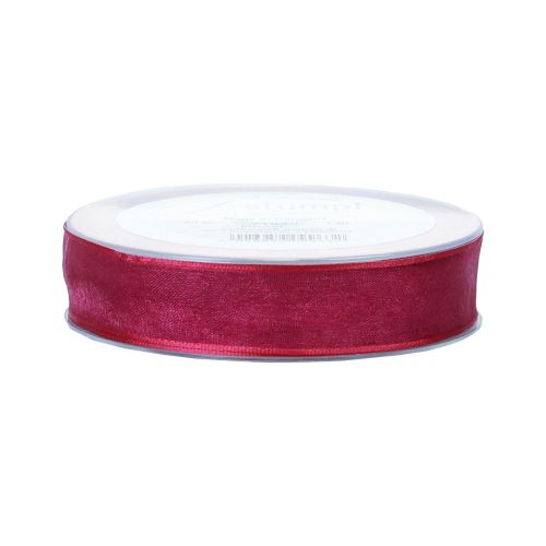 Artikel Chiffon bånd organza bånd dekorativt bånd organza lilla 15mm 20m