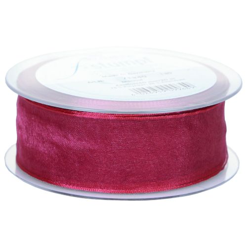 Artikel Chiffonbånd organzabånd dekorativt bånd organza lilla 40mm 20m