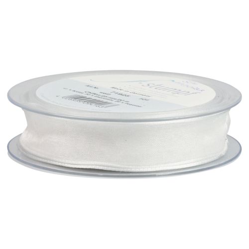 Artikel Chiffon bånd organza bånd dekorative bånd organza hvid 25mm 20m