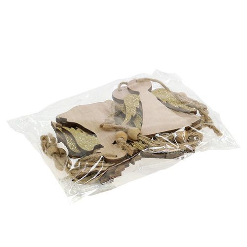Artikel Assorterede julebøjler. 10cm med glitter 12 stk