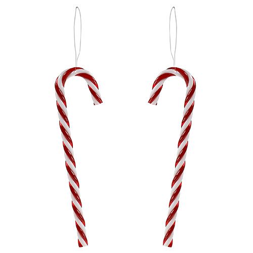 Juletræspynt slik stok 18cm 12stk