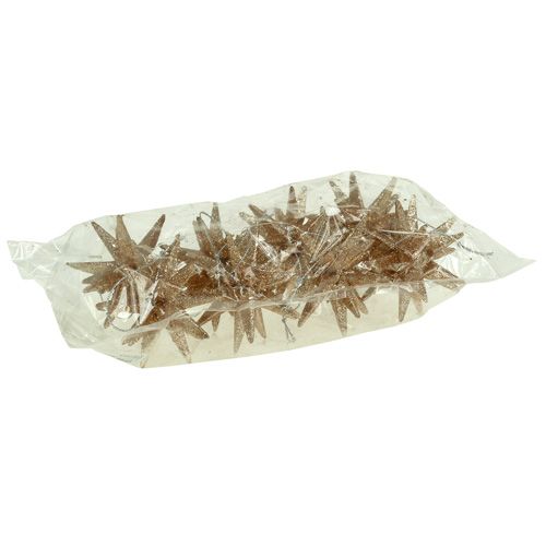Floristik24 Juletræspynt glitterstjerner 7,5 cm 8stk guld