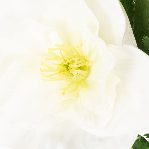 Kunstig juleroseblomstbuket, hvid, kunstig juledekoration | Floristik24.dk