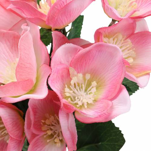 Floristik24 Buket juleroser pink 29cm 4 stk
