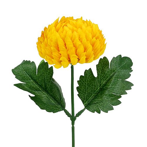 Artikel Krysantemum gul kunstig Ø7cm L18cm
