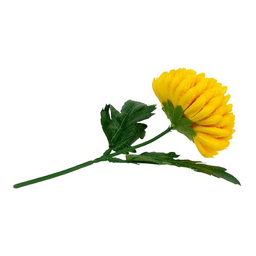 Artikel Krysantemum gul kunstig Ø7cm L18cm