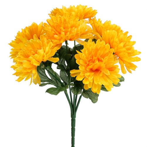 Floristik24 Krysantemum gul med 7 blomster