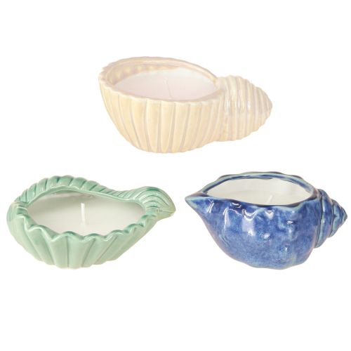 Artikel Citronella Candle Shell Keramik Udelys 14cm 3stk