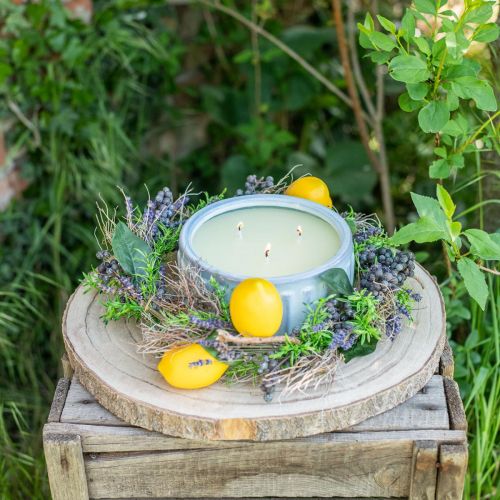 Artikel Citronella lys i gryde Duftlys citron Ø18cm H8cm