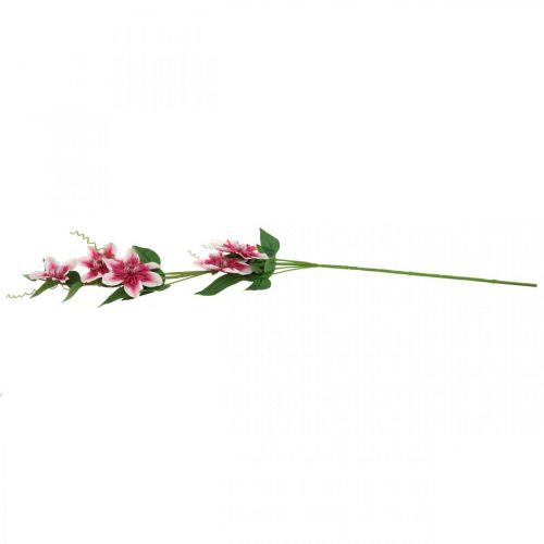 Artikel Clematis gren med 5 blomster, kunstig blomst, dekorativ gren pink, hvid L84cm