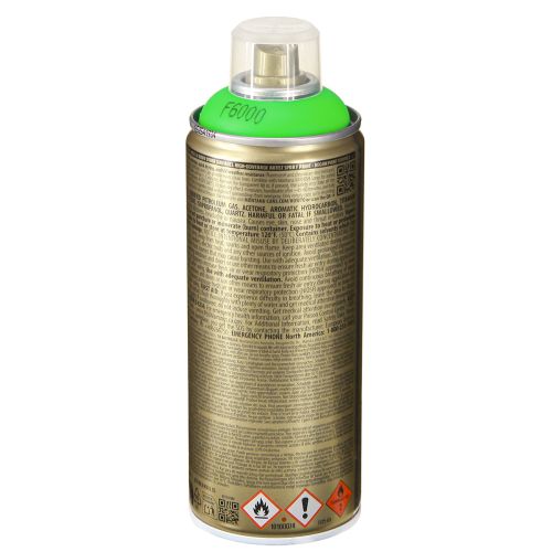 Artikel Farvespraymaling Grøn Fluorescerende Neon 400ml