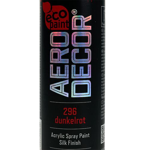 Artikel Farve spray mat mørkerød 400ml