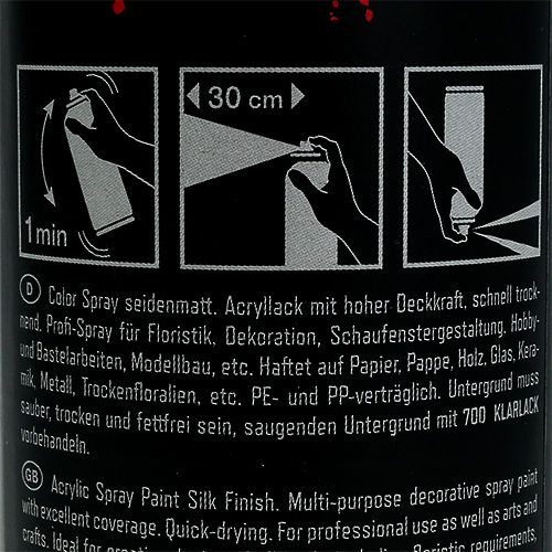 Floristik24 Farve spray mat mørkerød 400ml