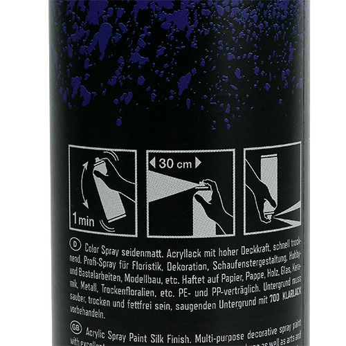 Floristik24 Farve Spray silke mat 400ml kongeblå