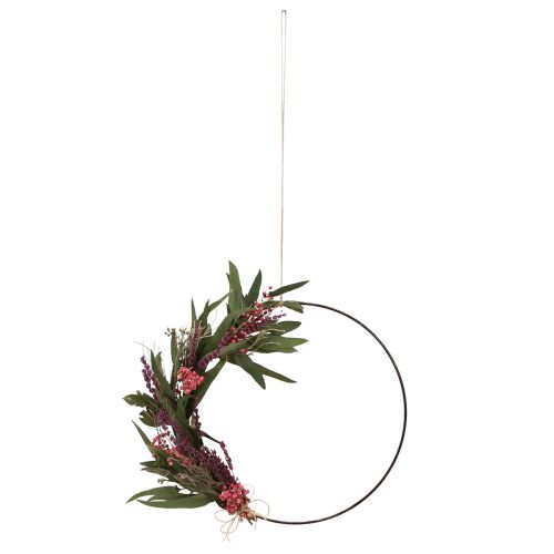 Artikel DIY boksring med tørrede blomster dekorationsløkke lavendel Ø30cm