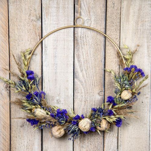 Floristik24 DIY box tørrede blomster sløjfe tørrede eng blomster Ø35cm