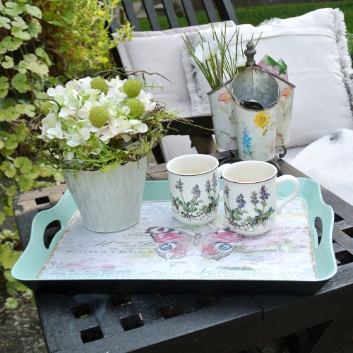 Floristik24 Bakke vintage sommerfugl 44x30cm