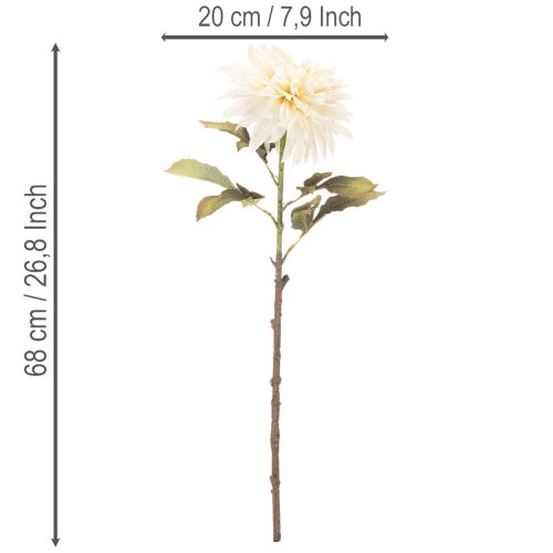Kunstig dahliablomst til vase 68 cm | Floristik24.dk