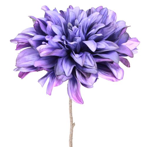 Kunstig dahlia med store blomster i lilla L58cm