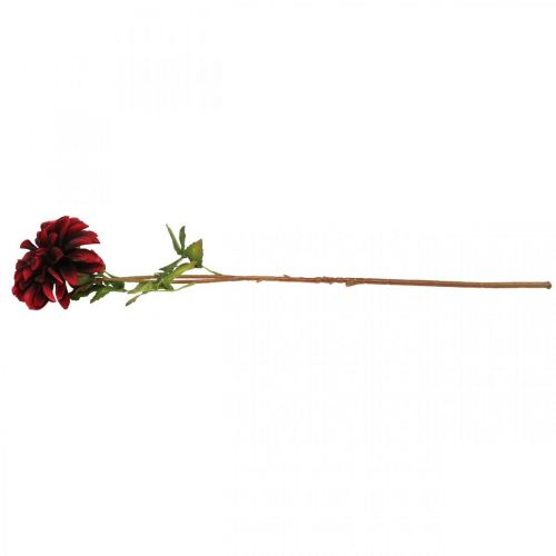 Artikel Kunstig blomst dahlia rød silke blomst efterår 78cm Ø3 / 15cm