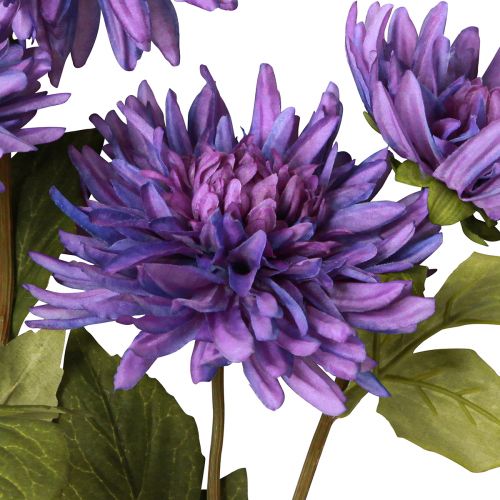 Artikel Kunstige dahliaer i lavendel med 5 blomster 105cm