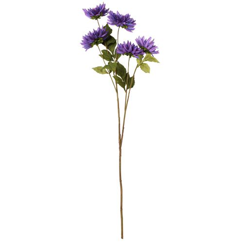Artikel Kunstige dahliaer i lavendel med 5 blomster 105cm