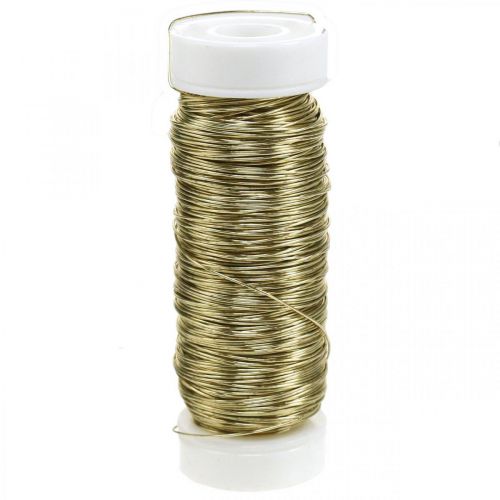 Deco emaljetråd Ø0,30mm 30g/50m guld