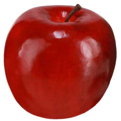 Floristik24 Dekorative æbler rød skinnende kunstig frugtdekoration 7,5 cm 6 stk.