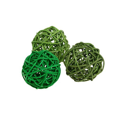 Floristik24 Deco bolde grøn mix Ø5cm 36st