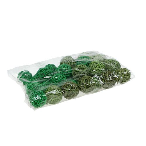 Floristik24 Deco bolde grøn mix Ø5cm 36st