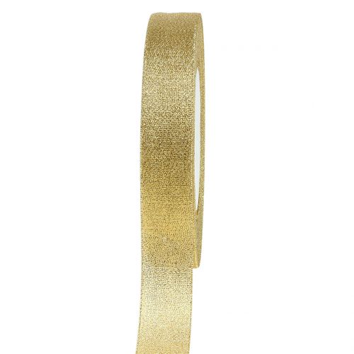 Floristik24 Dekorativt bånd guld 15mm 22,5m