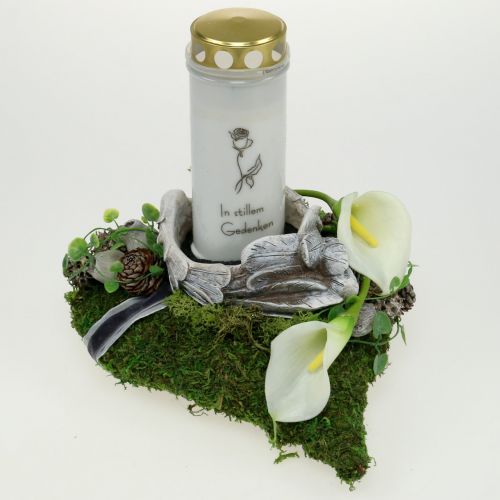 Floristik24 Plantehjertemos 28cm x 23cm