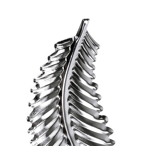 Floristik24 Dekorationsplade lavet af metal sølv 4cm x 12cm 12stk