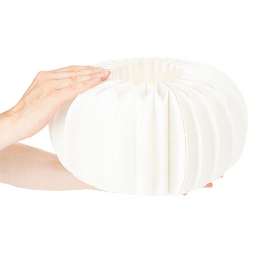Papirdekorationskugle, moderne græskardekoration, honeycomb-papir, 34 cm, 2 stk. | Floristik24.dk