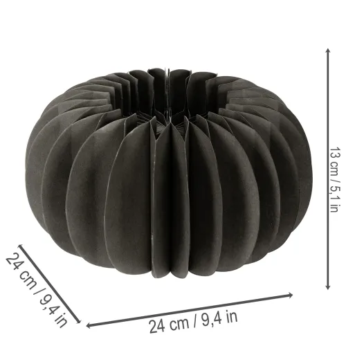 Papir-græskarpyntering af honningkagepapir 24 cm 4 stk. | Floristik24.dk