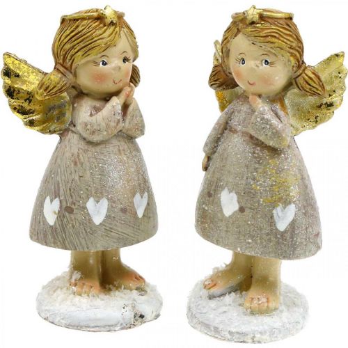 Floristik24 Deco engel juleengel engle figur engle par H10cm 2stk