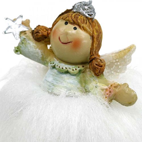 Floristik24 Deco engel juleengel engle figur med stjerne H12cm 2stk