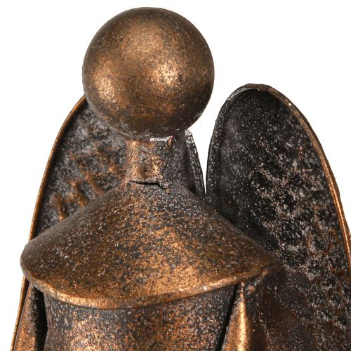 Floristik24 Dekorativ engel med stjernemetal julebronze H52cm
