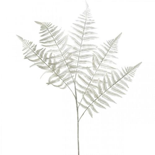 Artikel Deco bregne kunstig plante bregne blad kunstig bregne hvid L78cm