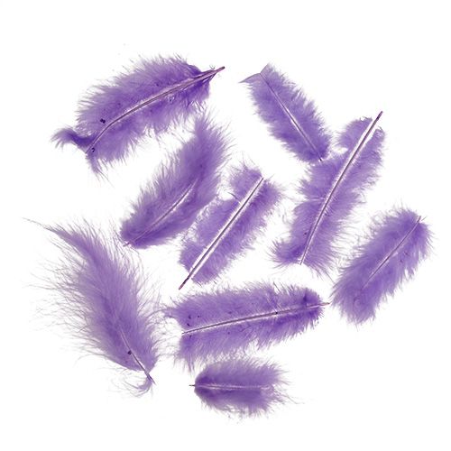 Artikel Fjer korte 30g lys violet
