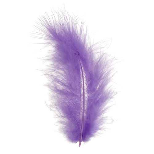 Artikel Fjer korte 30g lys violet