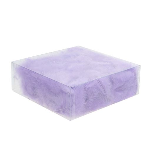 Artikel Fjer korte 30g lys violet
