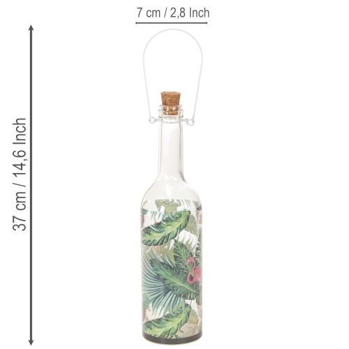 Dekorativ LED Flamingo Flaske 37,5 cm Varm Hvid 2 stk. | Floristik24.dk
