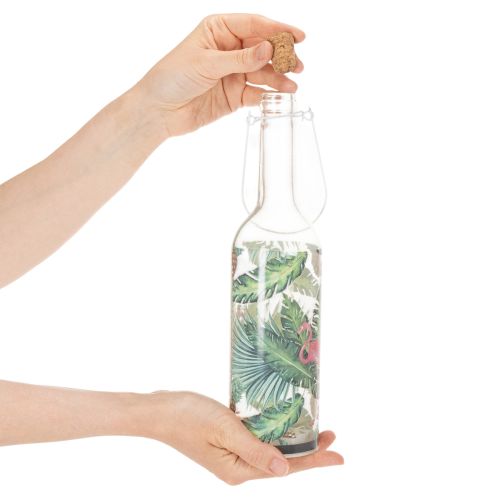 Dekorativ LED Flamingo Flaske 37,5 cm Varm Hvid 2 stk. | Floristik24.dk