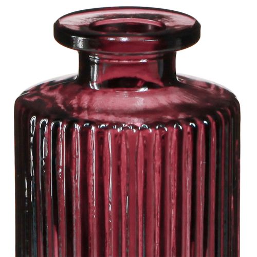 Artikel Dekorative flasker glas retro mini vaser Berry H13cm 6 stk