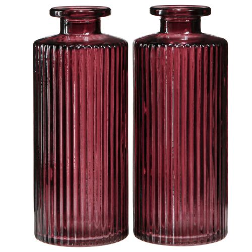 Artikel Dekorative flasker glas retro mini vaser Berry H13cm 6 stk