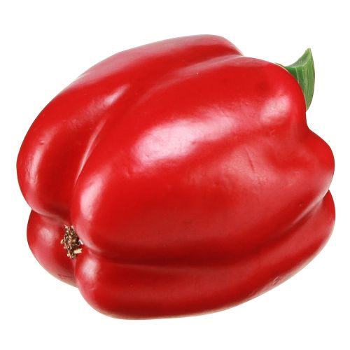 Artikel Dekorativ vegetabilsk peber rød maddummy H10cm